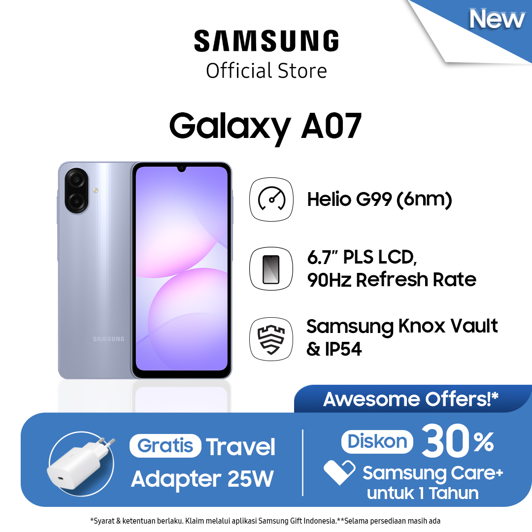 Harga Baru Turun: Samsung Galaxy A07 -