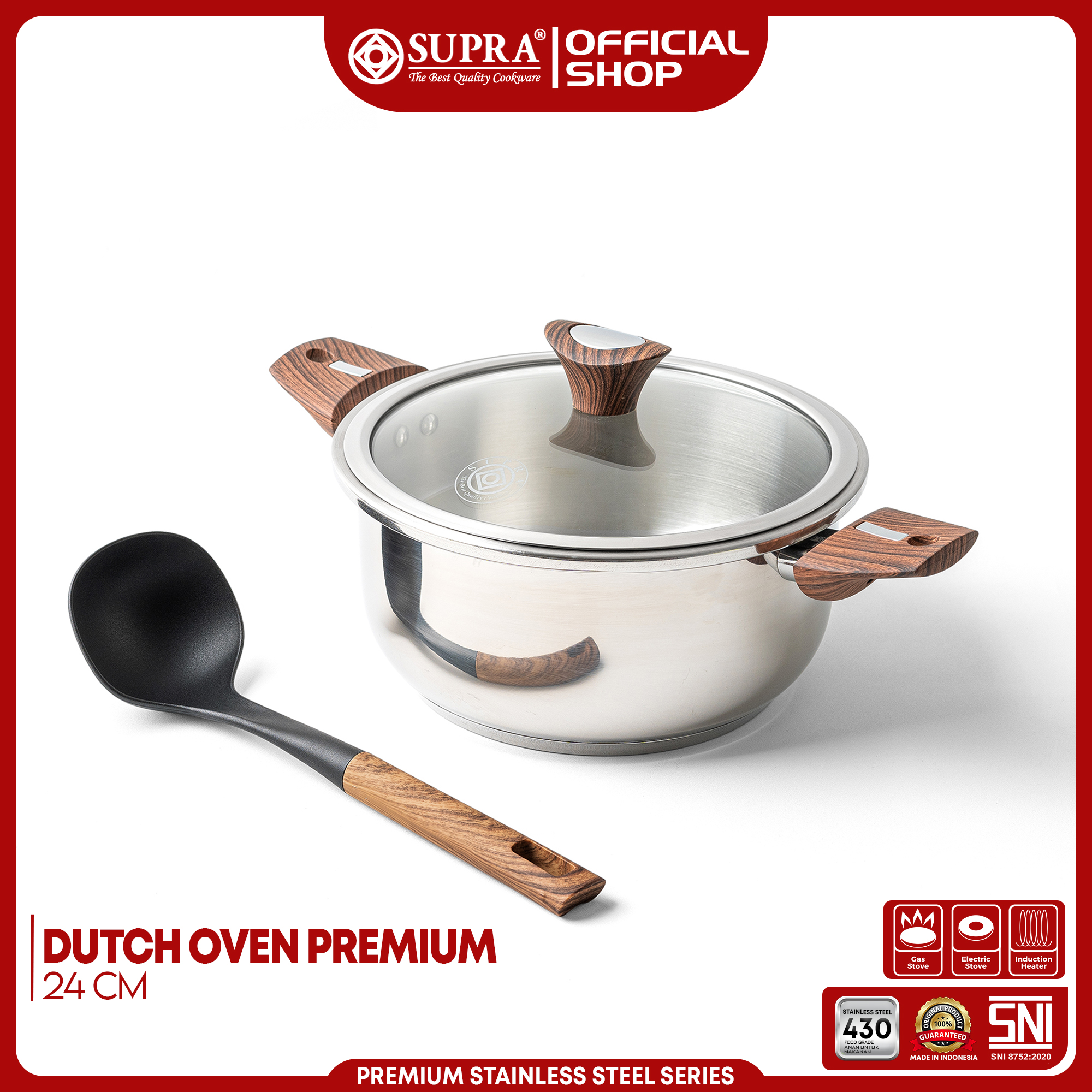 Harga Baru Turun: SUPRA Panci Stainless