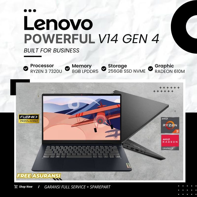 Harga Baru Turun: Laptop Lenovo IP V14