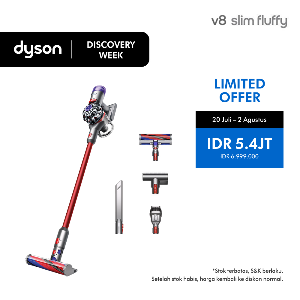 Harga Baru Turun: Dyson V8 Slim ™ Fluffy