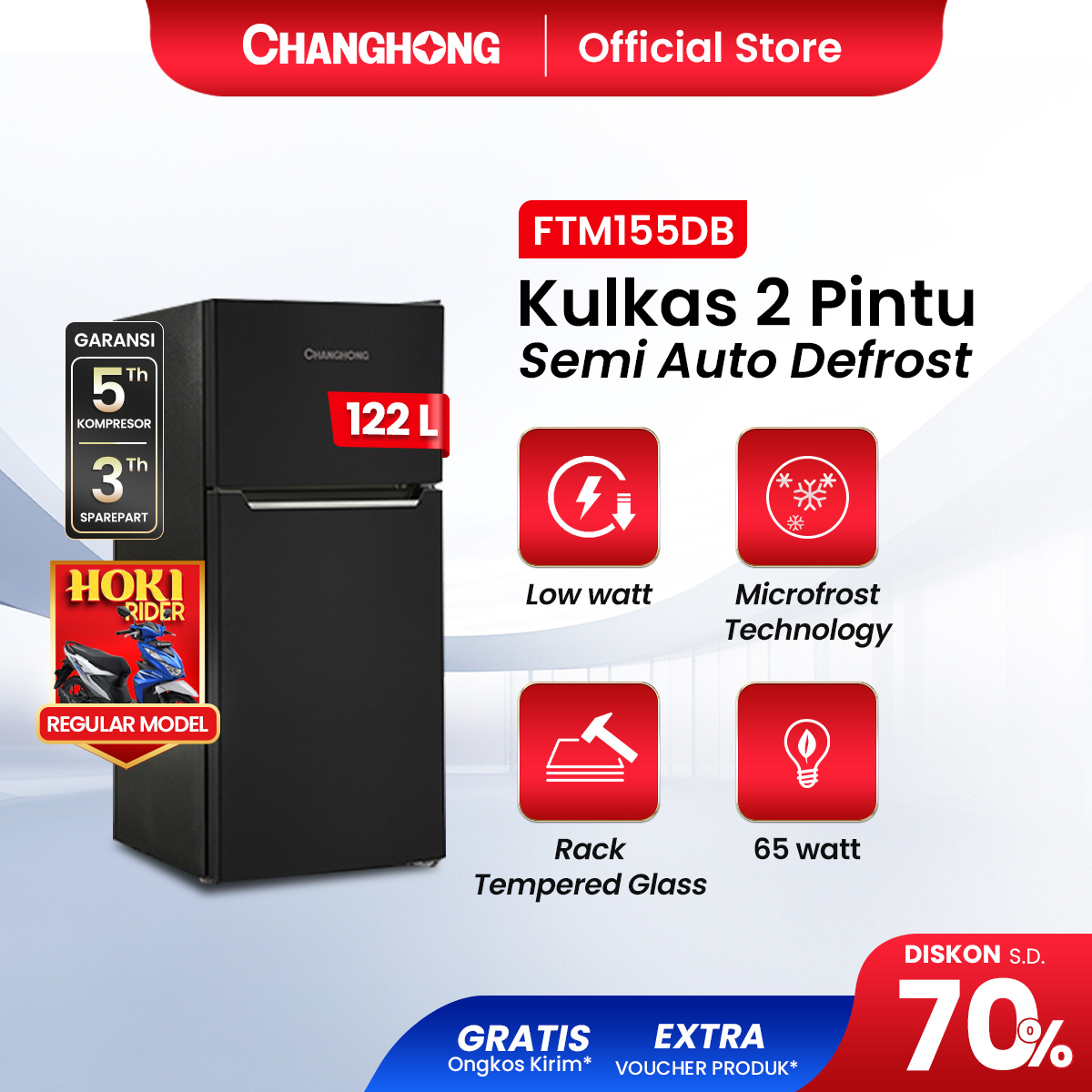 Harga Baru Turun: Changhong Kulkas 2