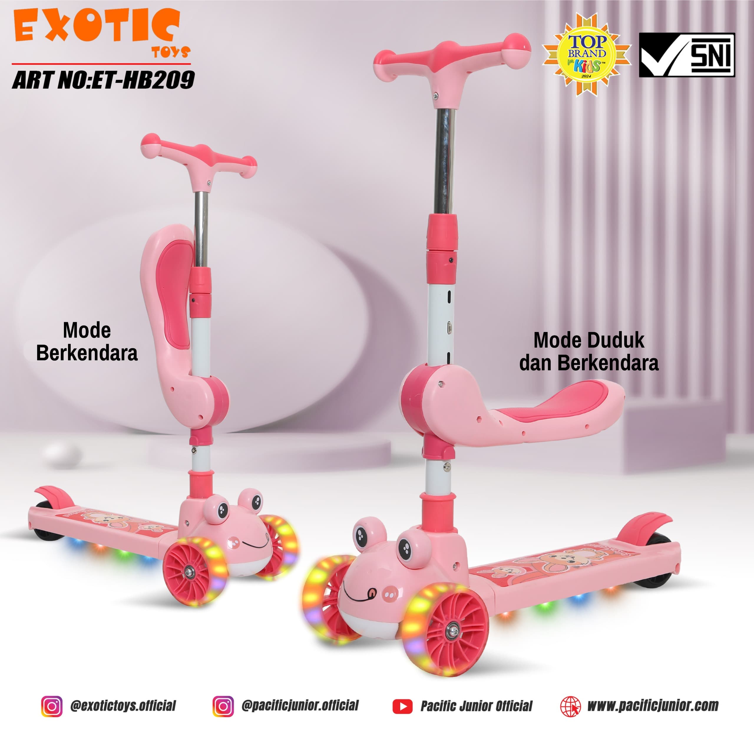 Harga Baru Turun: Scooter Anak Exotic ET