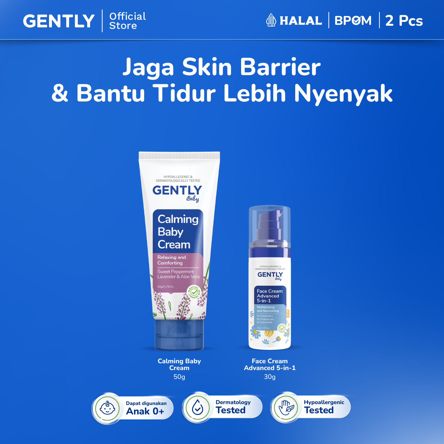 Harga Baru Turun: GENTLY Baby Cream Kit
