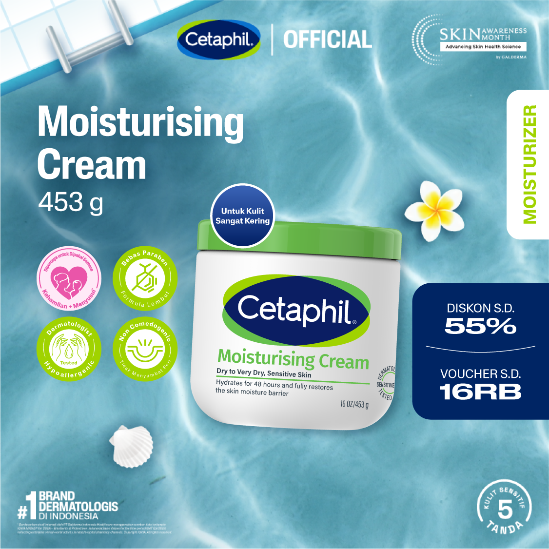 Harga Baru Turun: Cetaphil Moisturizing