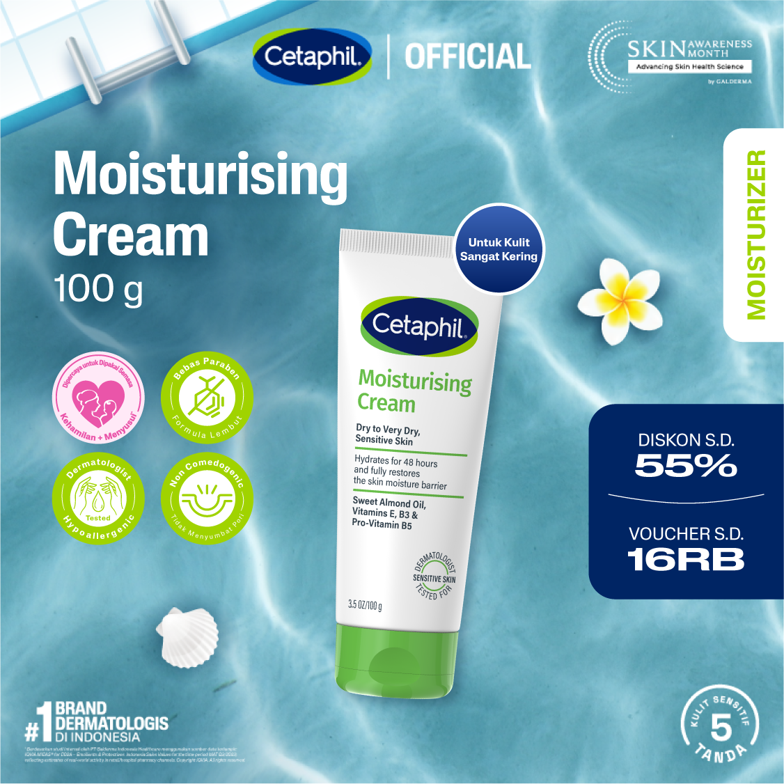 Harga Baru Turun: Cetaphil Moisturizing