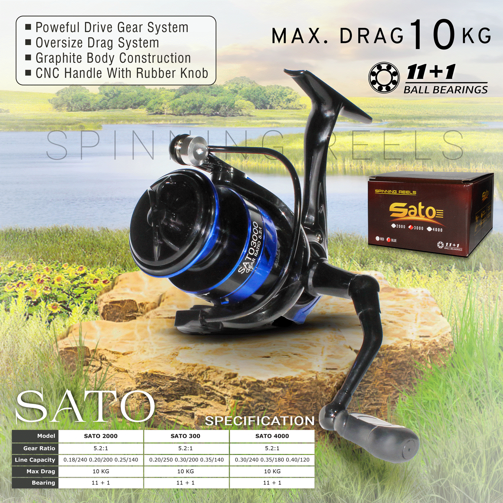 Harga Baru Turun: Reel pancing spinning