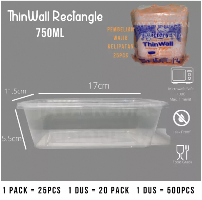 Harga Baru Turun: THINWALL 750ML