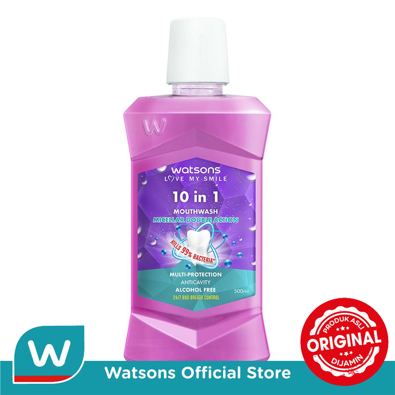 Turun 27%: Watsons 10 in 1 Mouthwash