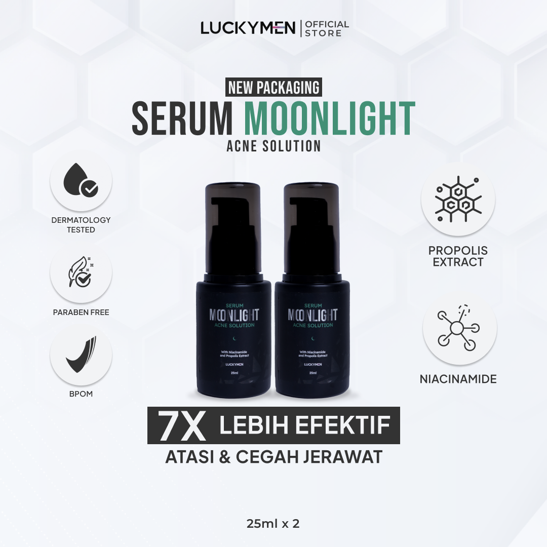 Turun 65%: 2PCS LUCKYMEN Serum Moonlight