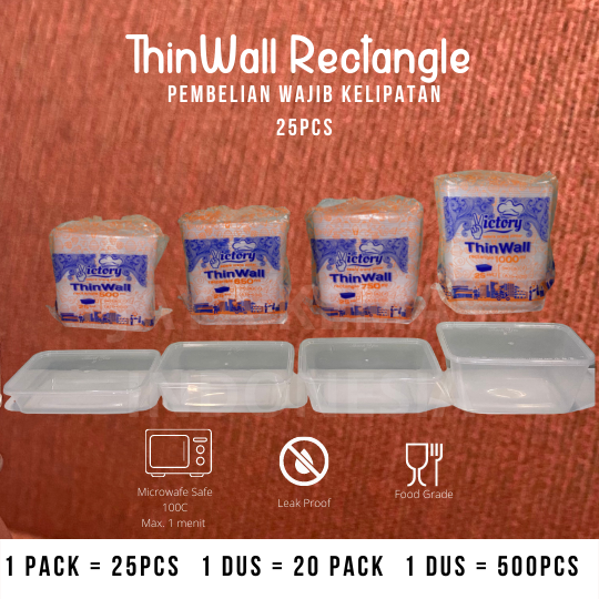 Harga Baru Turun: THINWALL RECTANGLE ISI