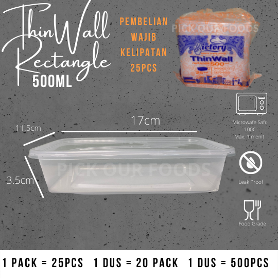 Harga Baru Turun: Thinwall Rectangle