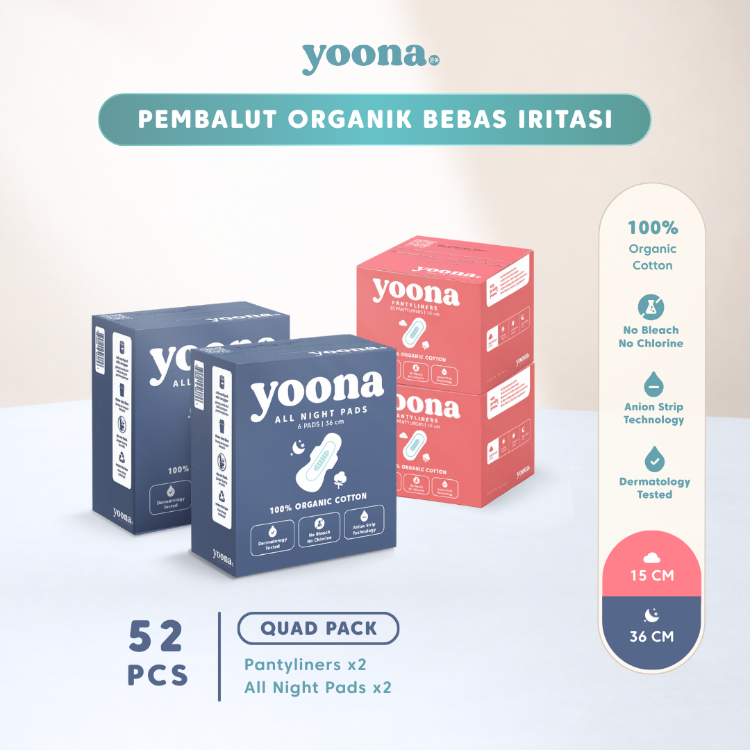 Harga Baru Turun: YOONA Quad Pack All