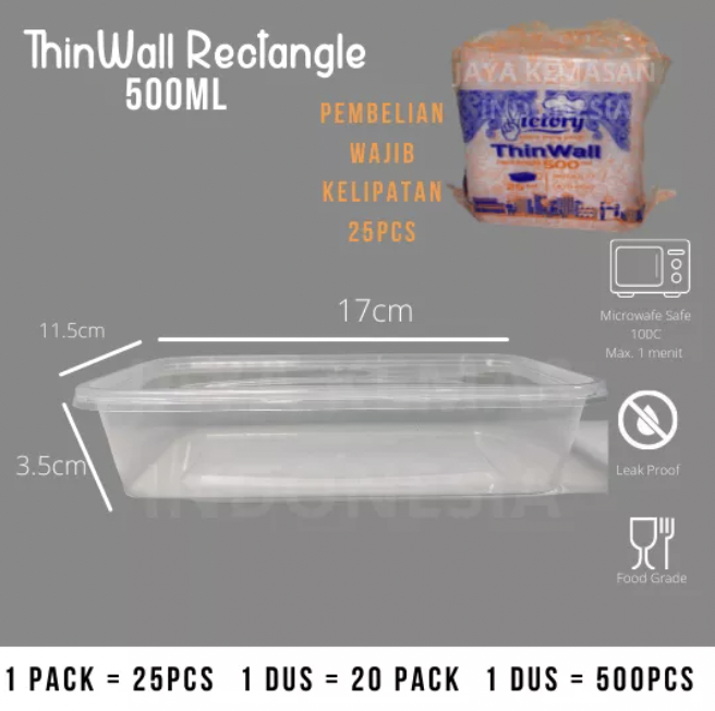 Harga Baru Turun: THINWALL 500ML