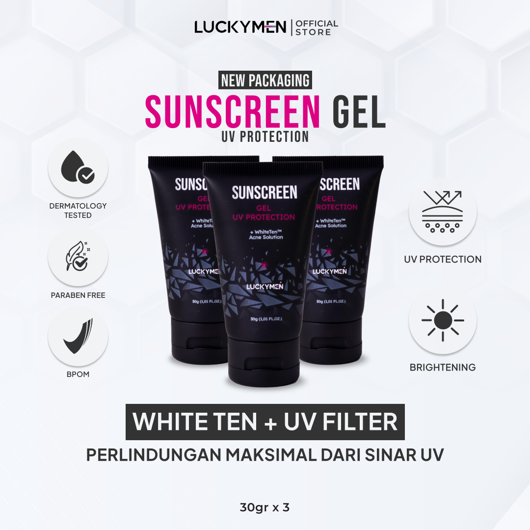 Turun 63%: Sunscreen Gel 3pcs -