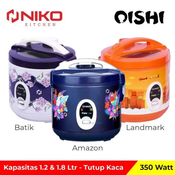 Turun 25%: RICE COOKER NIKO 12 LITER