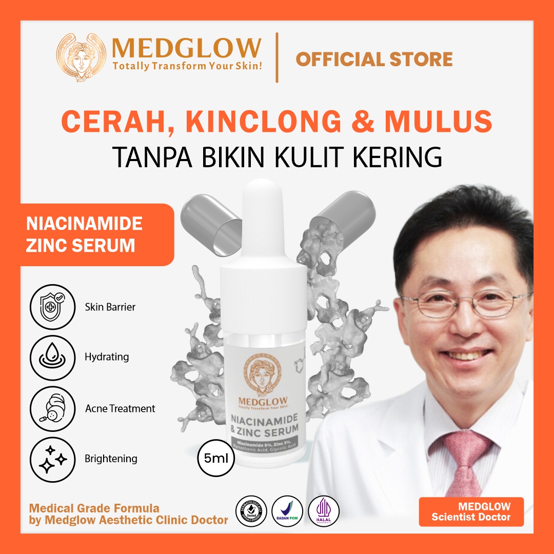 Turun 35%: MEDGLOW CLINIC 5% Niacinamide