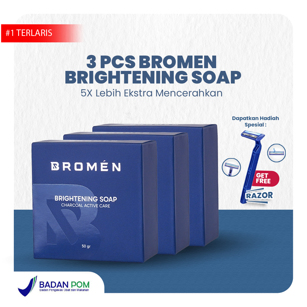 Turun 26%: Bromen Sabun Brihtening 3 pcs