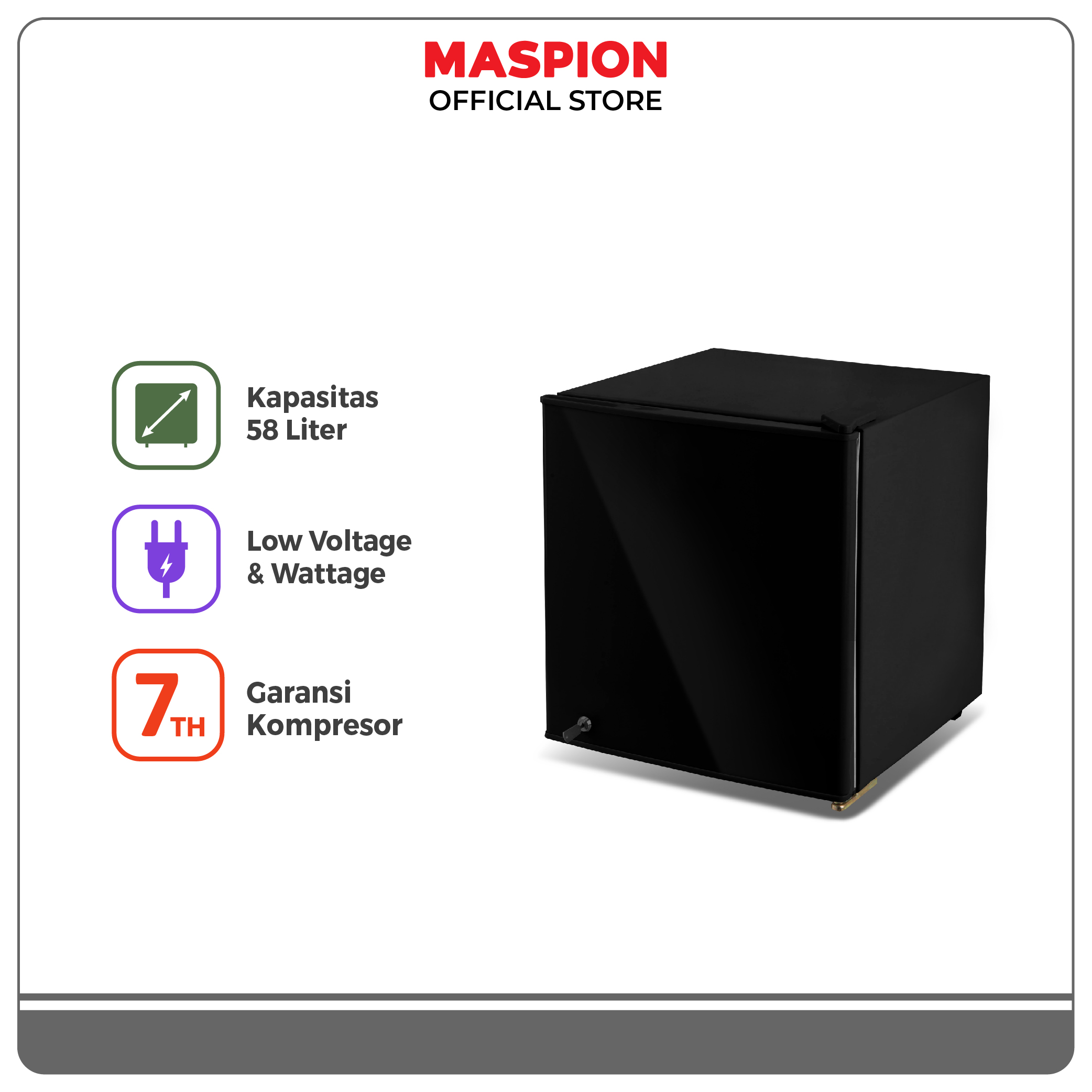 Turun 33%: Maspion Kulkas Refrigerator