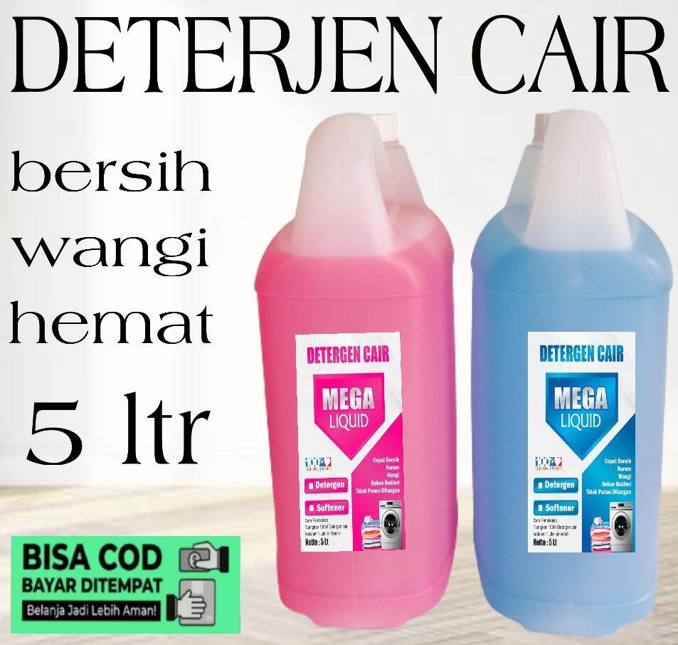 Turun 31%: deterjen cair blue&pink isi 5