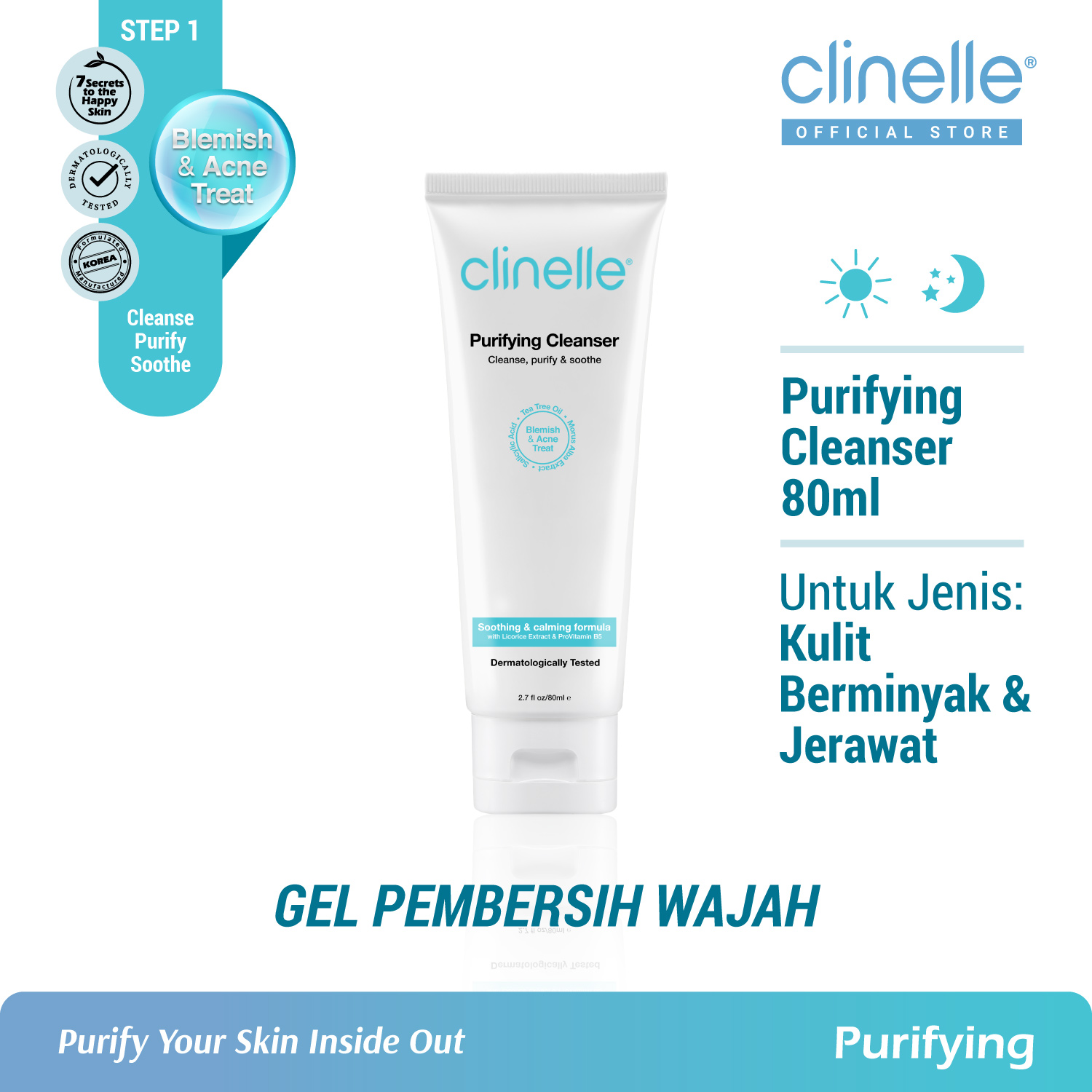 Turun 23%: CLINELLE Purifying Cleanser