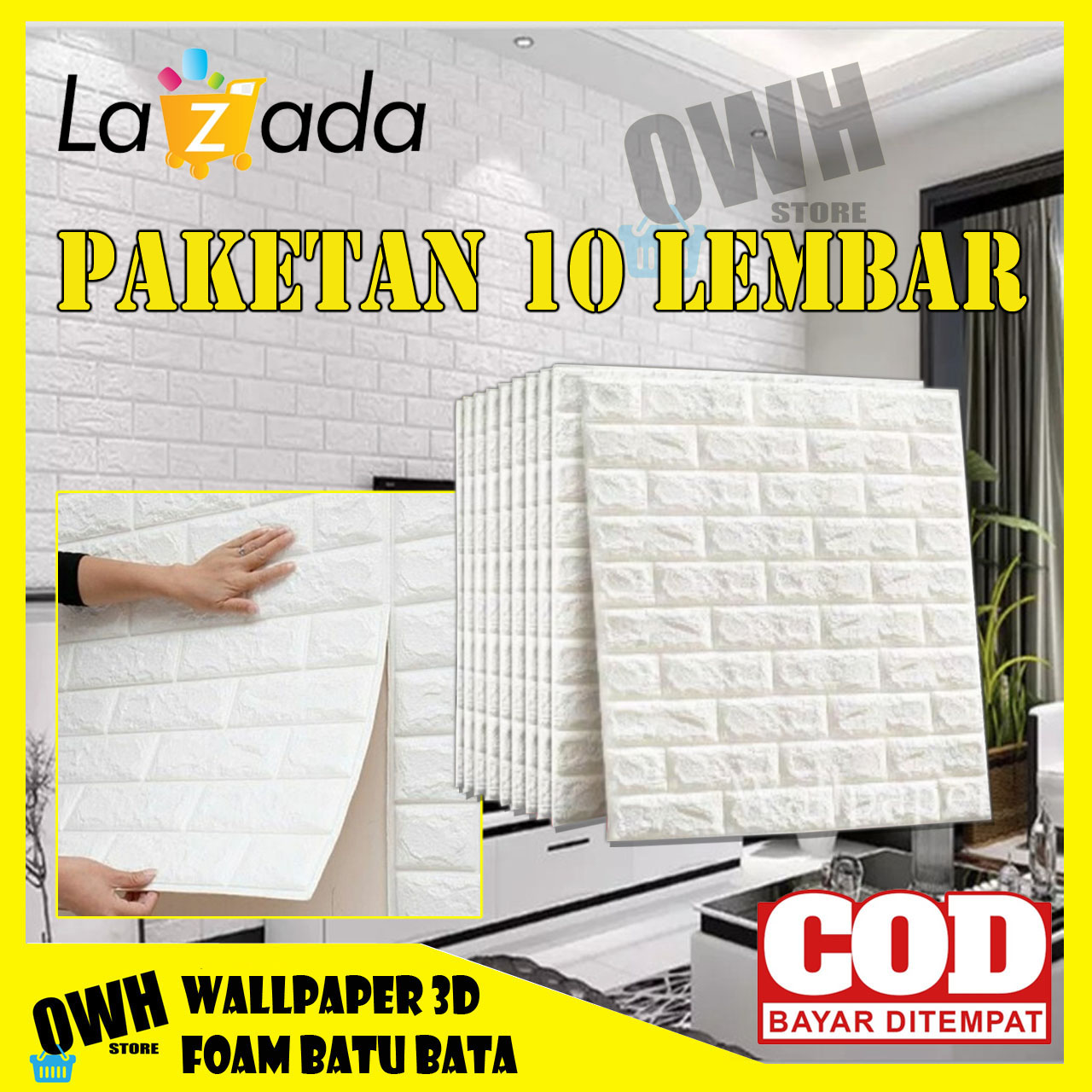 Turun 30%: // Wallpaper Dinding 3D