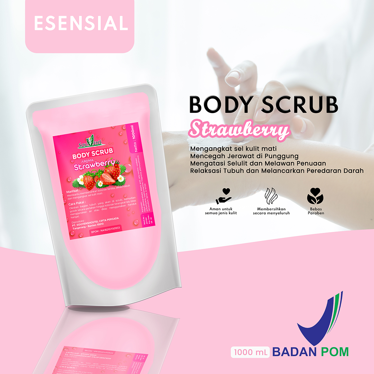 Turun 29%: Body Scrub Krim Lulur Scrub