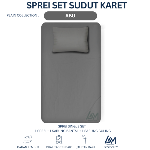 Turun 38%: Sprei Single Sudut Karet