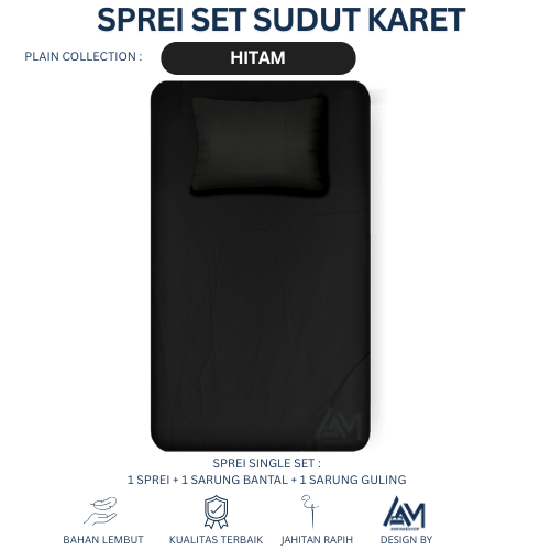 Turun 34%: Sprei Single Sudut Karet