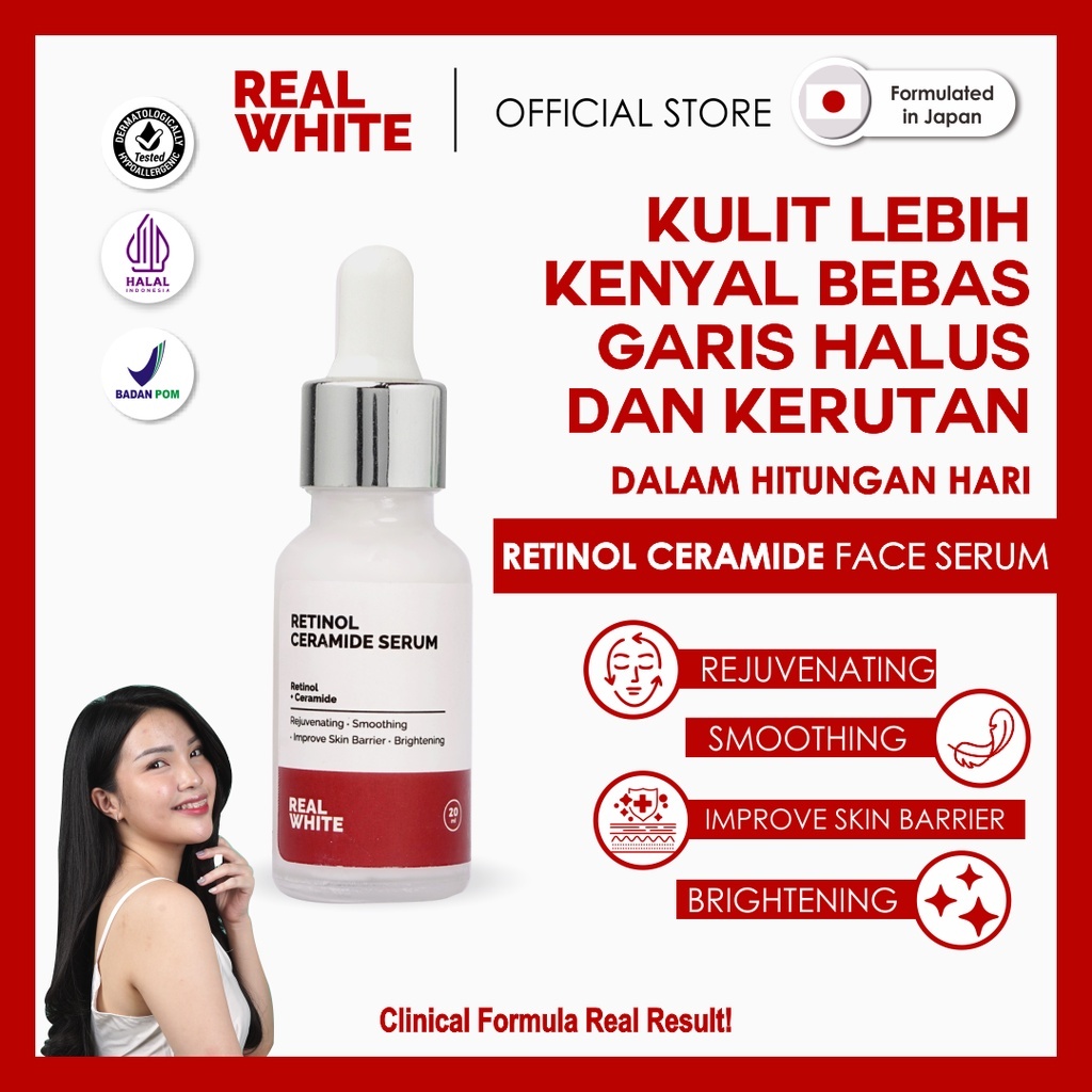 Turun 42%: REAL WHITE RETINOL CERAMIDE