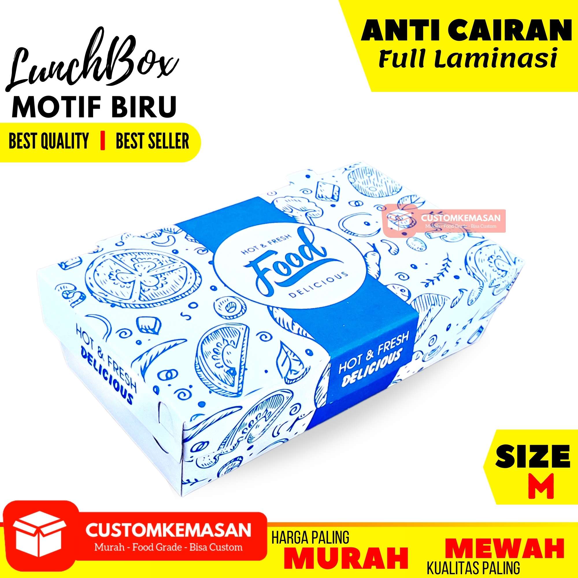 Turun 28%: Lunch Box Paper Cetak Motif