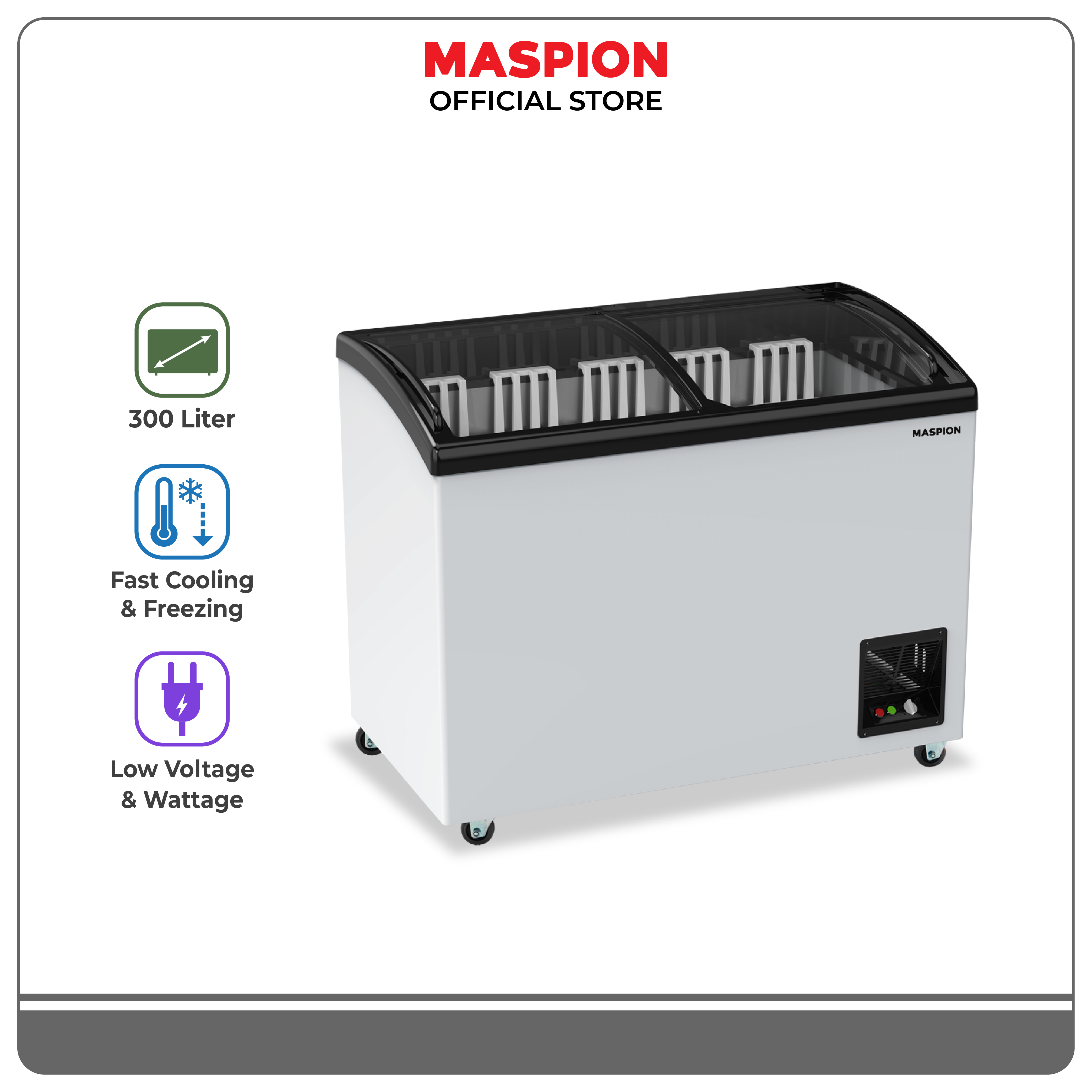 Turun 27%: Maspion Freezer 300 Liter