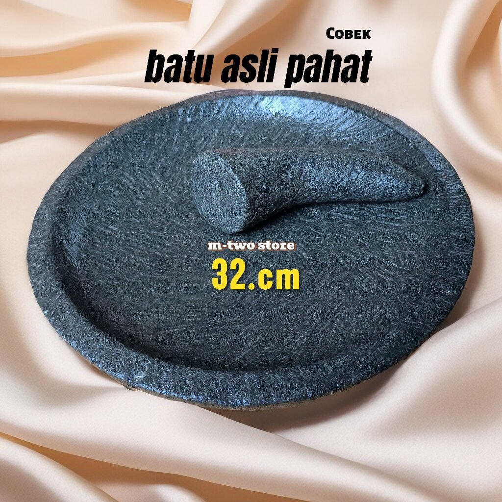 Turun 29%: Cobek pahat 32.cm Cobek besar