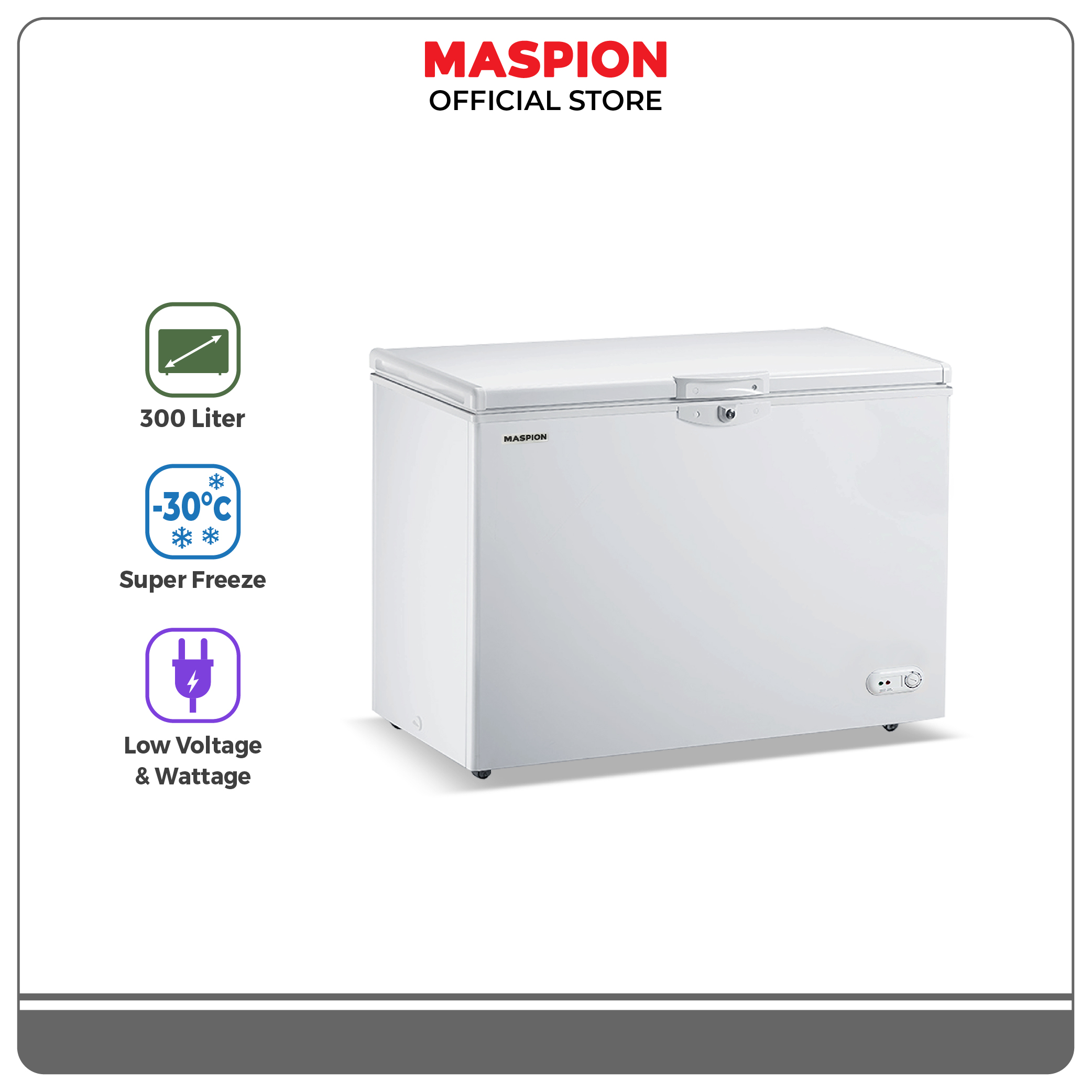 Turun 41%: Maspion Freezer 300 Liter
