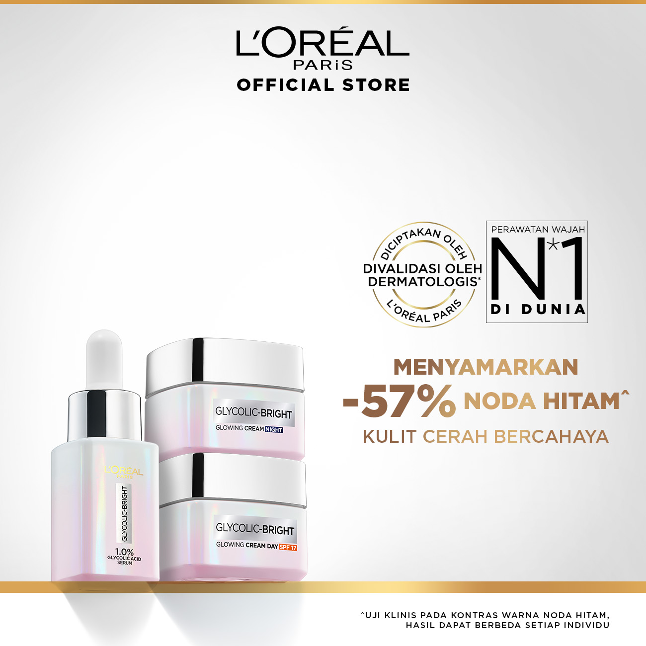 Turun 22%: LOreal Paris Glycolic-Bright