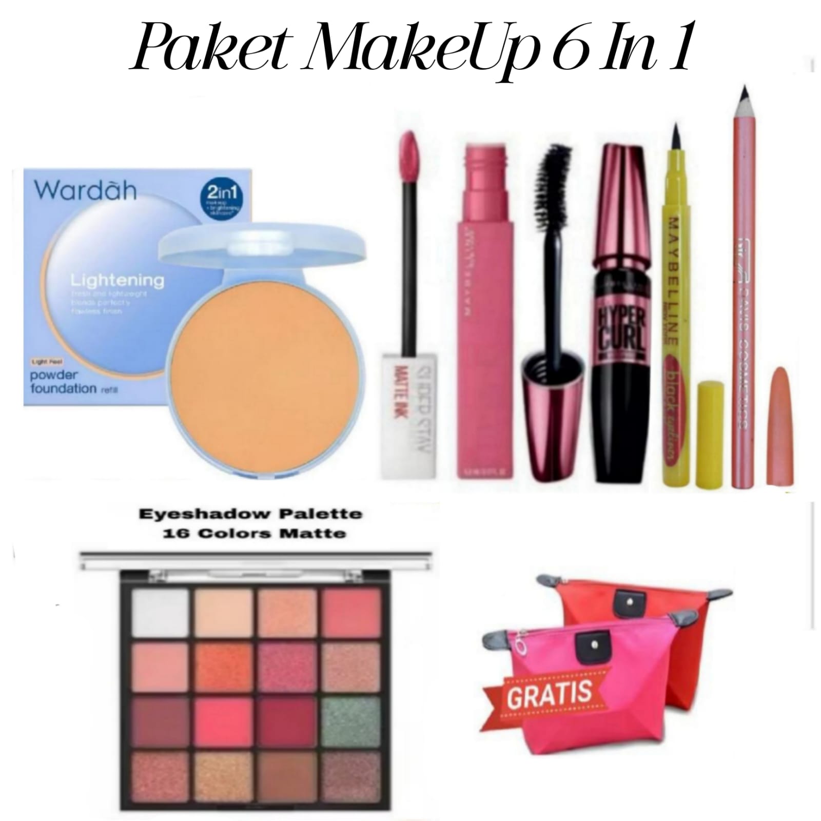 Turun 42%: Paket Kosmetik 6 In 1