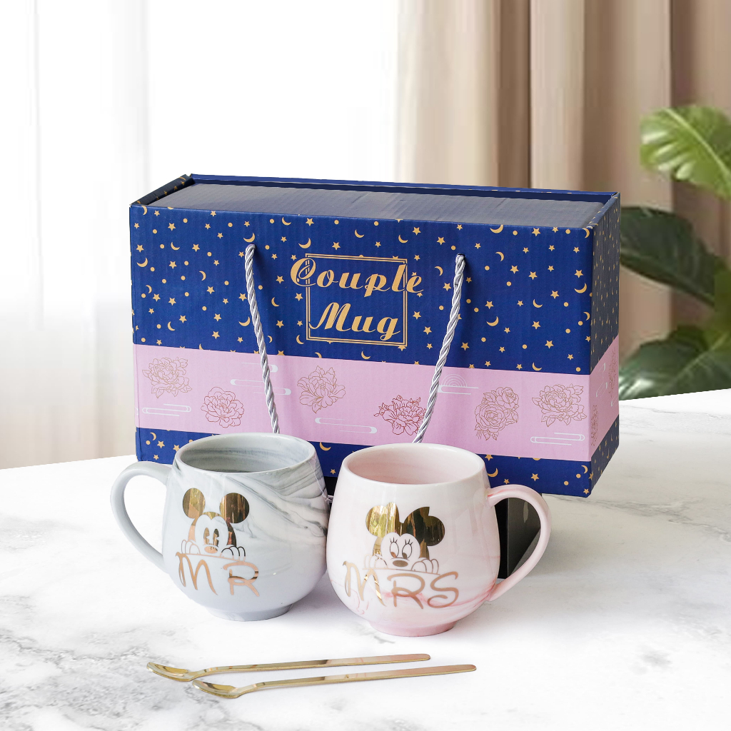 Turun 40%: Hampers Marble Glass Couple