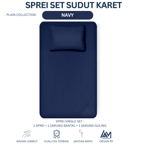 Turun 32%: Sprei Single Sudut Karet