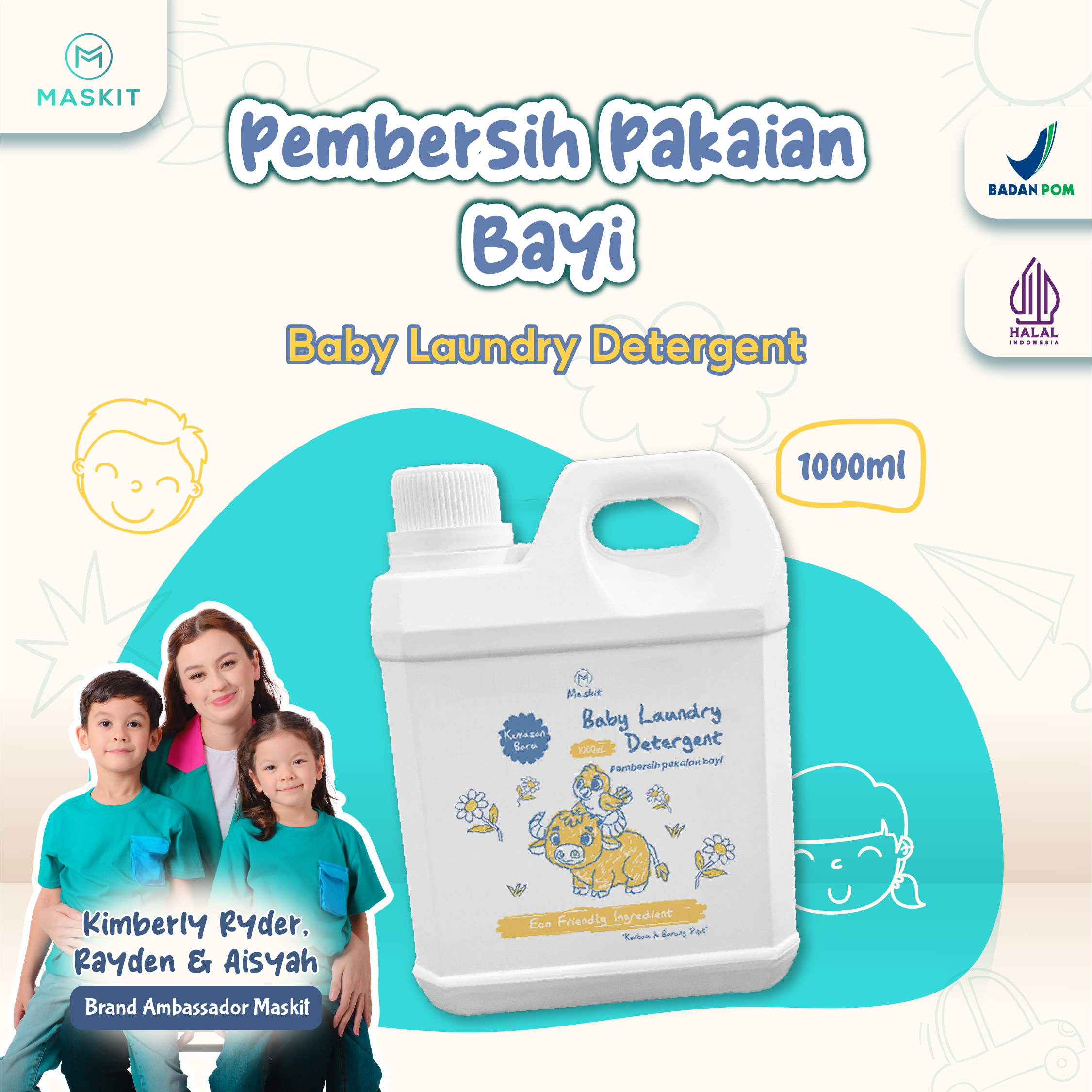 Turun 33%: Deterjen Bayi Maskit / Baby