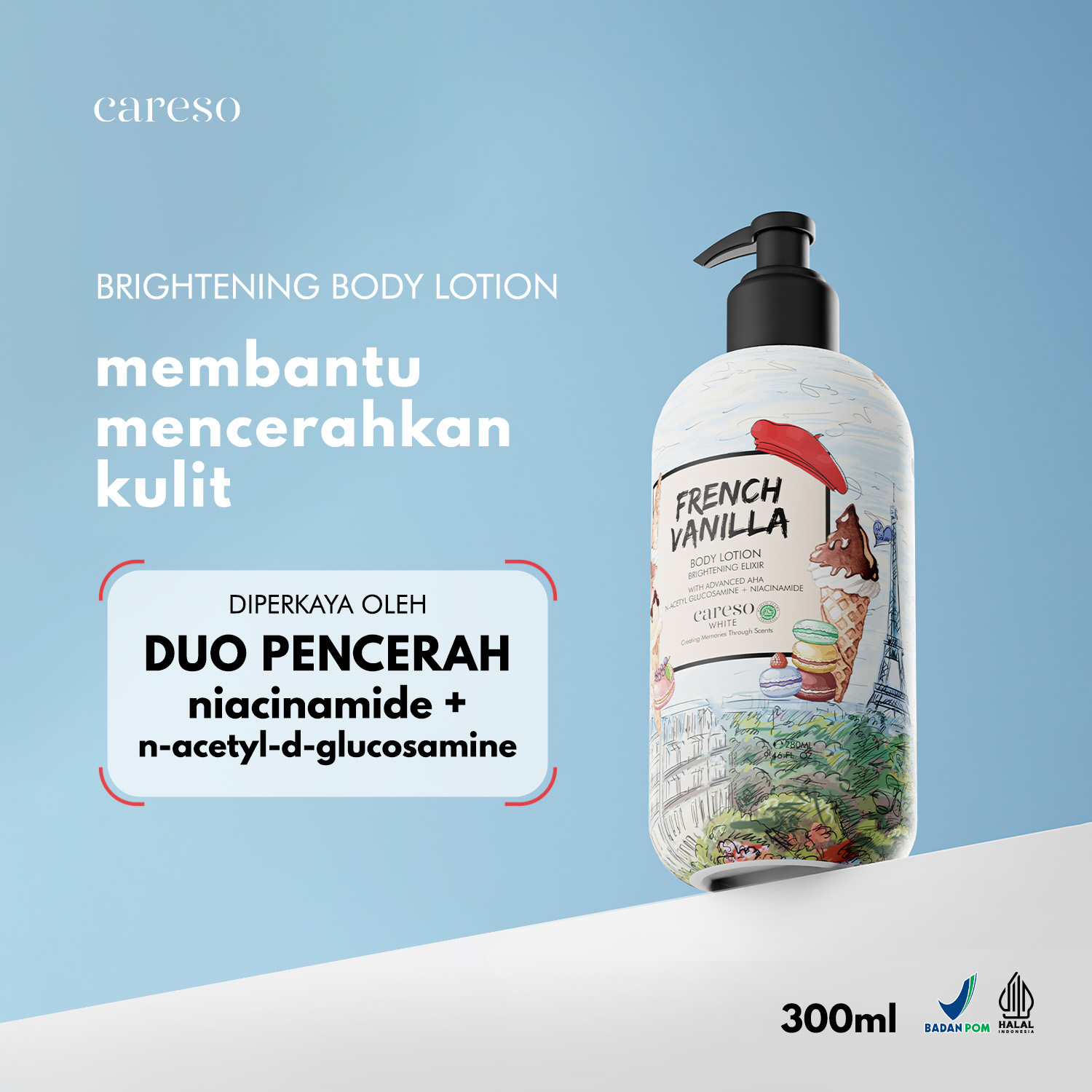 Turun 23%: CARESO - Body Lotion French