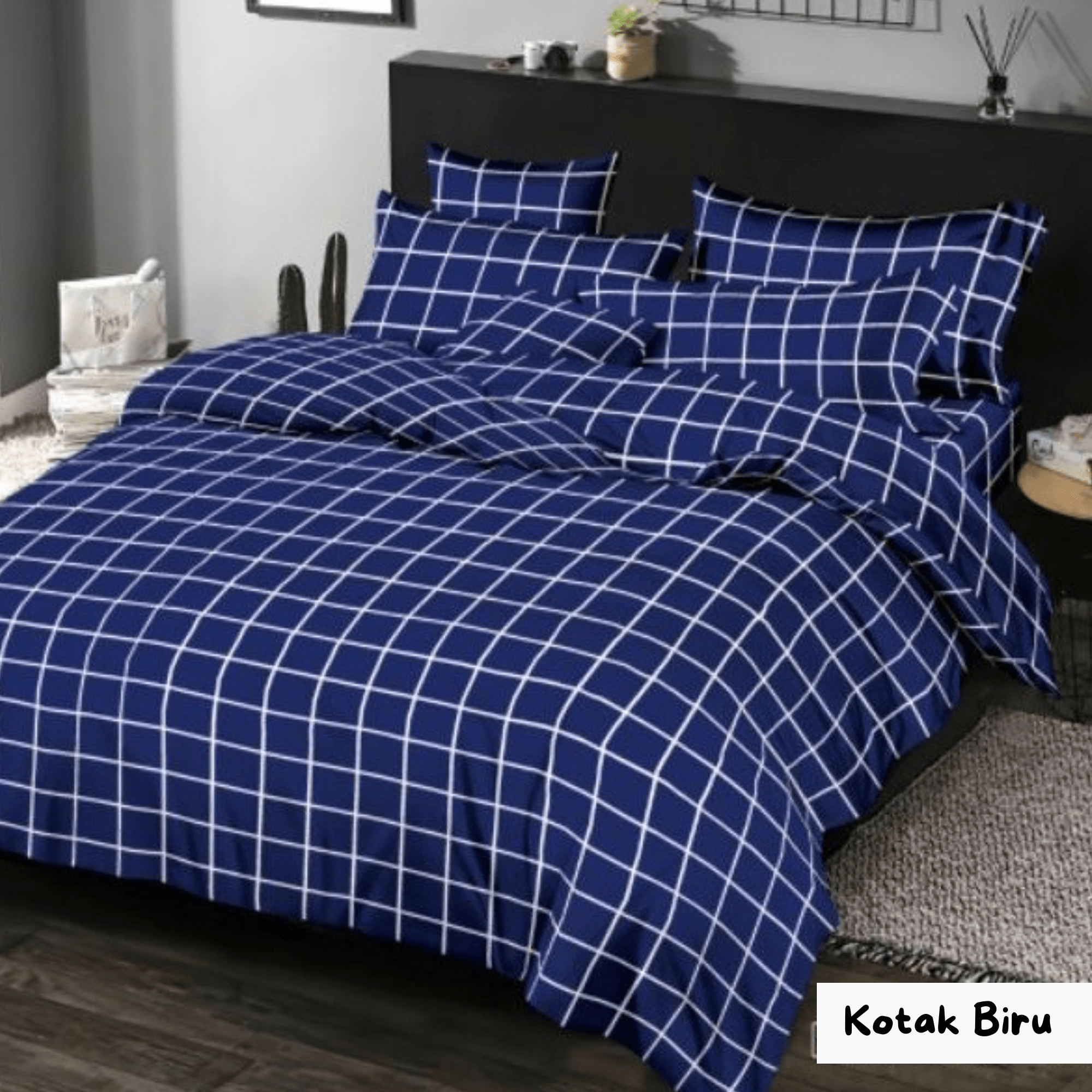 Turun 27%: Sprei Aesthetic Motif Kotak