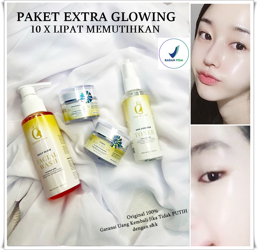 Turun 21%: PAKET EXTRA GLOW BPOM 10