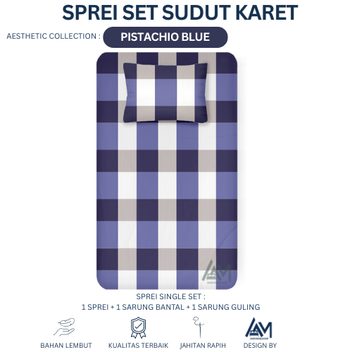 Turun 37%: Sprei Single Sudut Karet