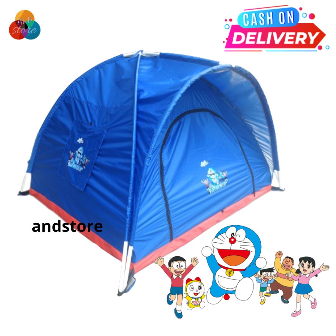 Turun 23%: Tenda anak warna biru dan