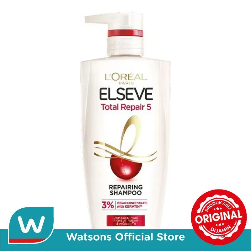 Turun 50%: LOreal Shampoo Total Repair 5