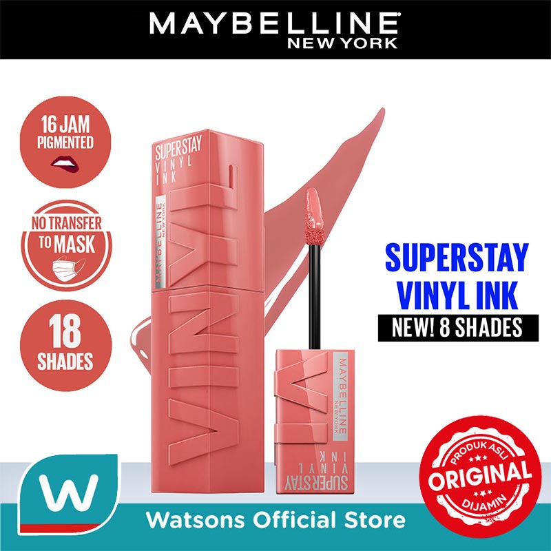 Turun 39%: Maybelline Superstay Vinyl