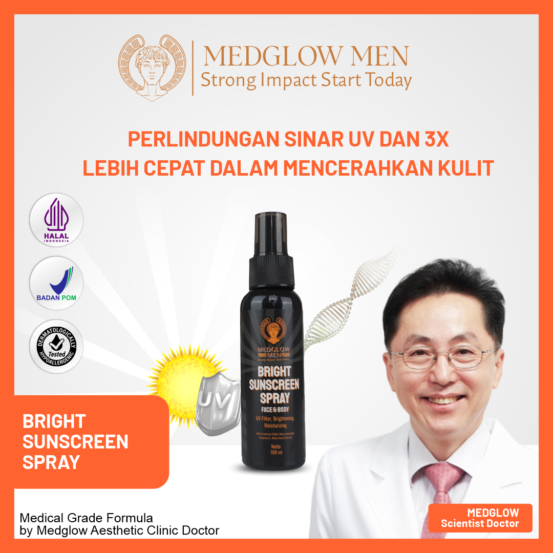 Turun 35%: MEDGLOW MEN SPF 50 PA+++