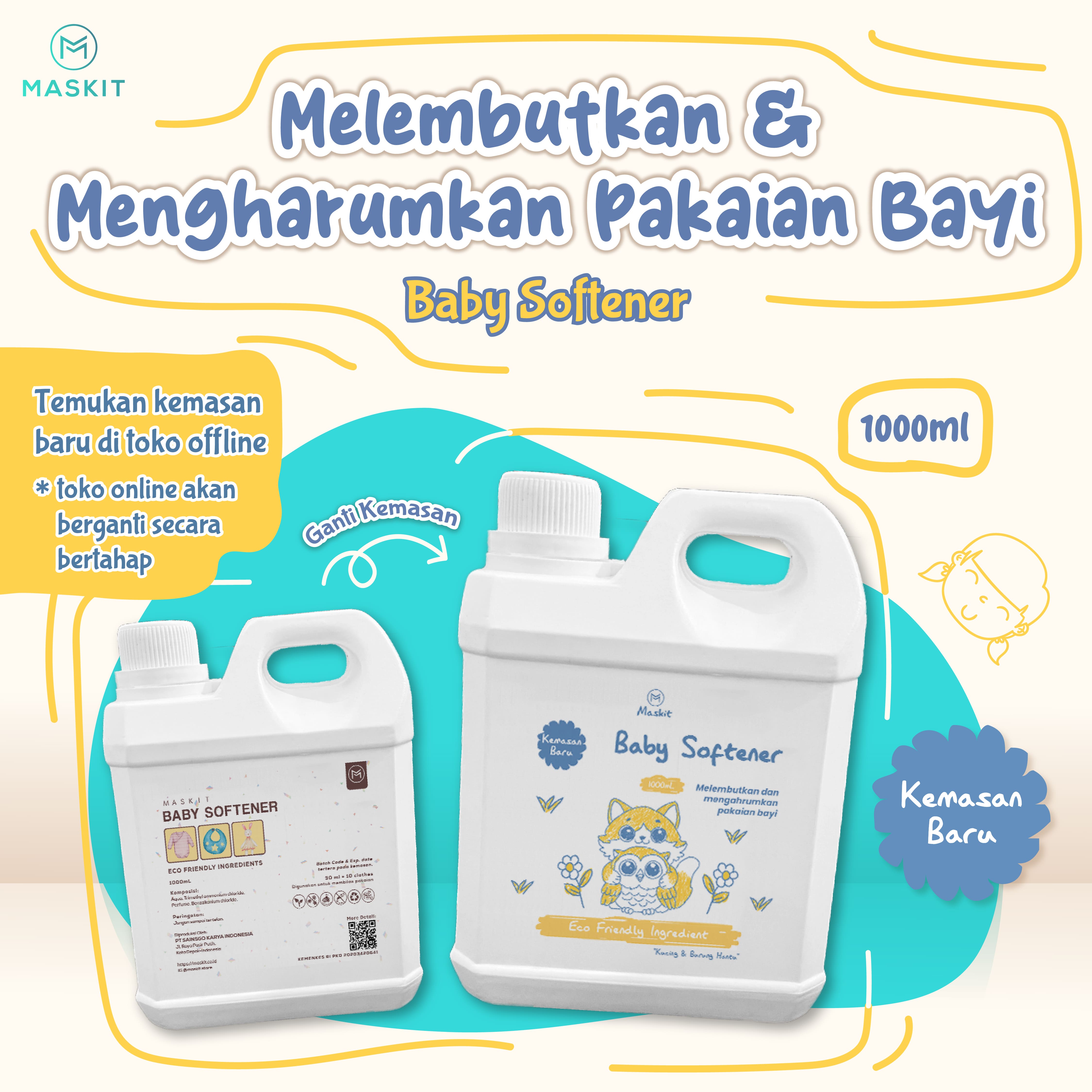 Turun 34%: Baby Fabric Softener Baju