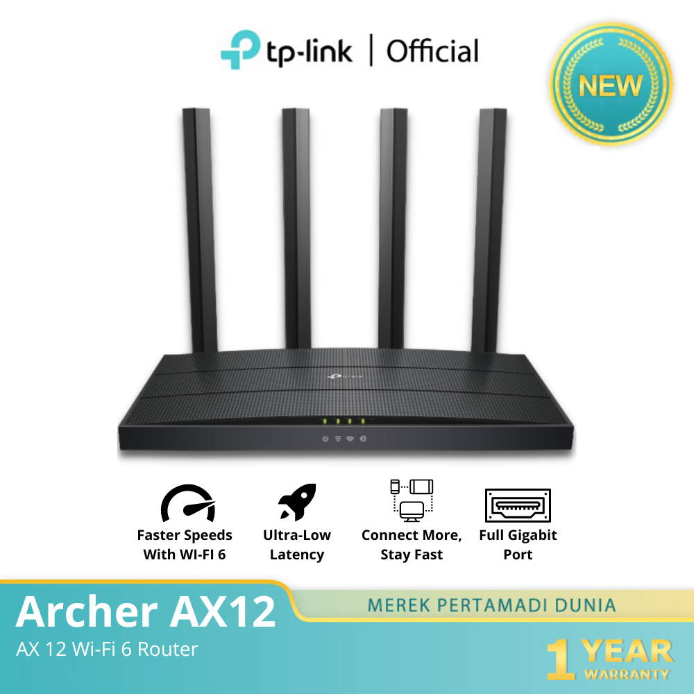 Turun 23%: TP-Link Archer AX12 Router