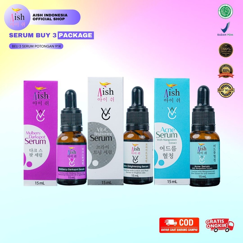 Turun 39%: Aish Korean Beauty Serum