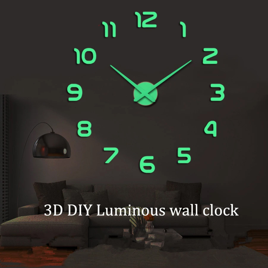 Turun 29%: Jam Dinding 3D Glow